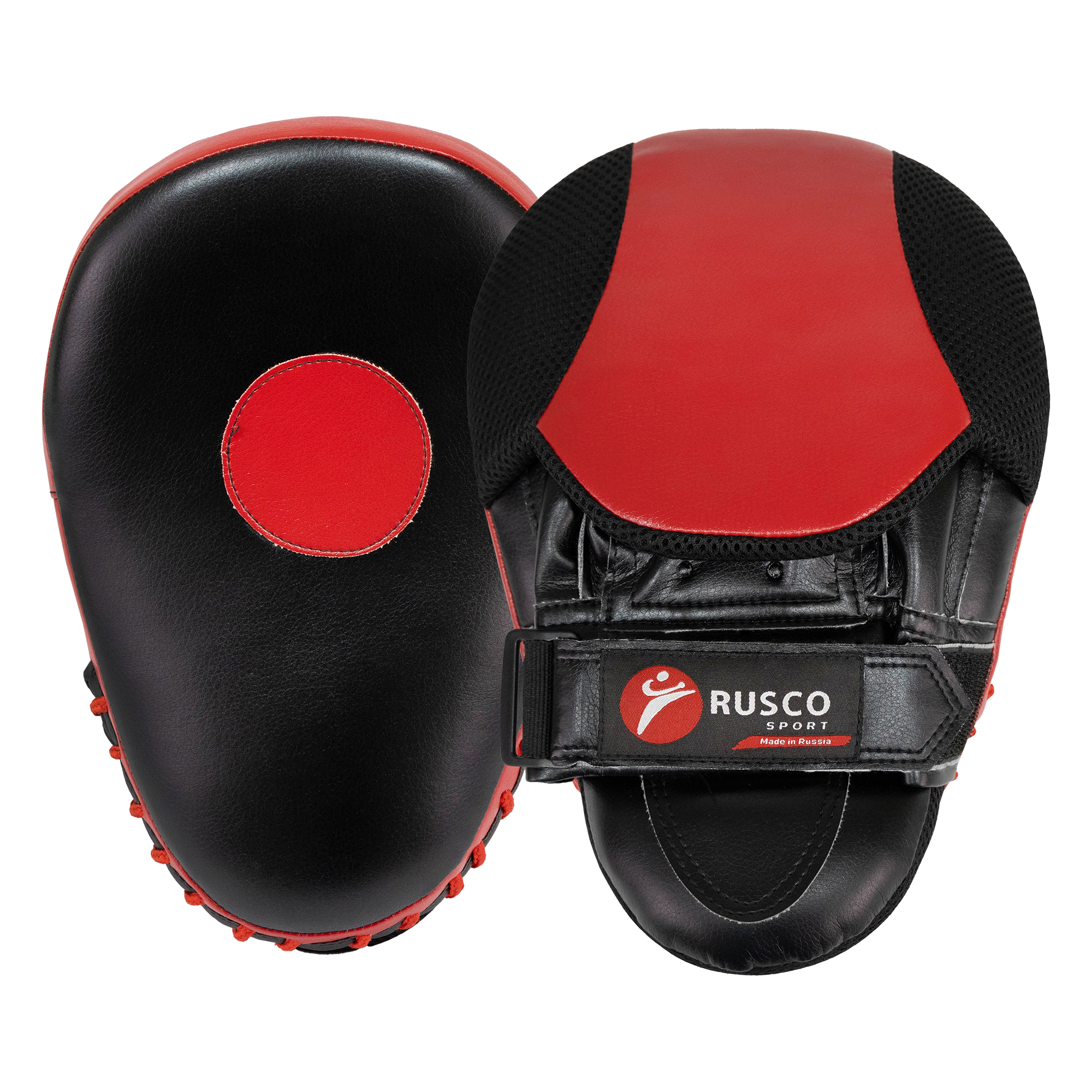 Лапы Rusco Sport изогнутые с карманом черно-красные - изображение 1