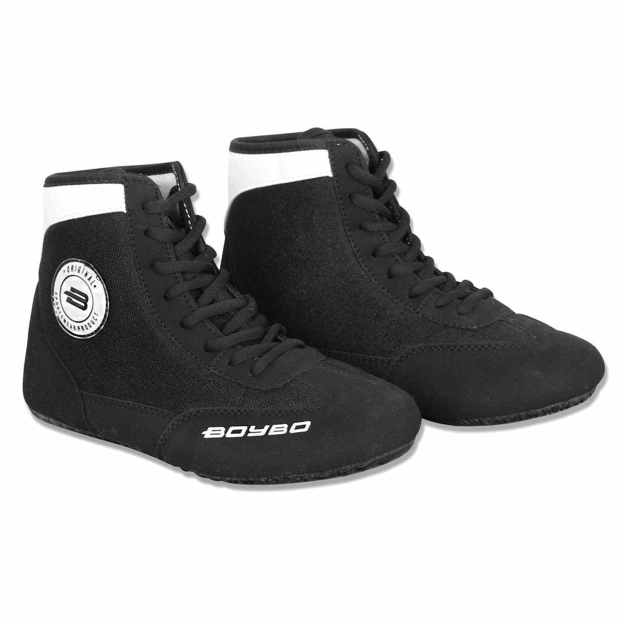 Борцовки BoyBo на толстой подошве черные, BB250 - изображение 3